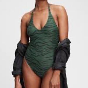 New Gap Recycled tie back one piece